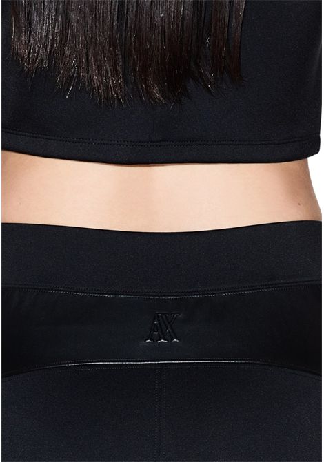 Leggings with faux leather insert ARMANI EXCHANGE | Trousers | XW000754 AF16139UC001